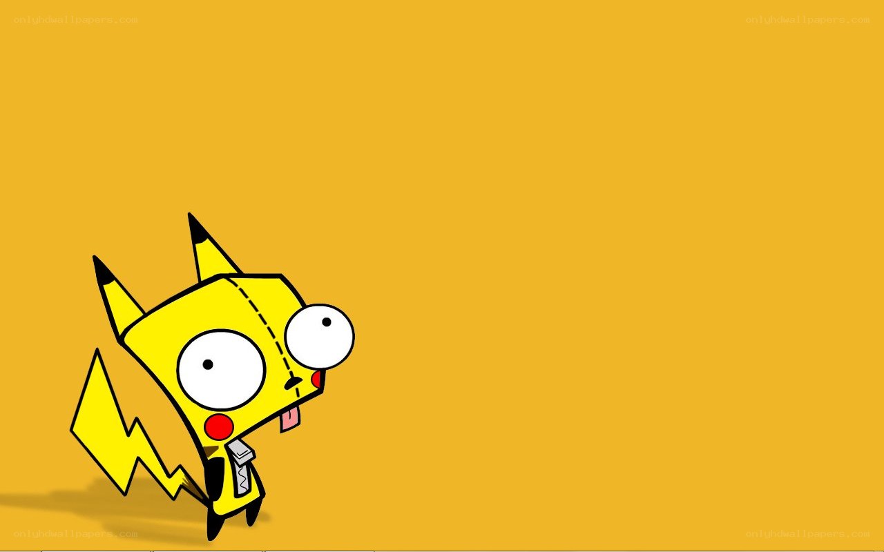 Zim as Pikachu character