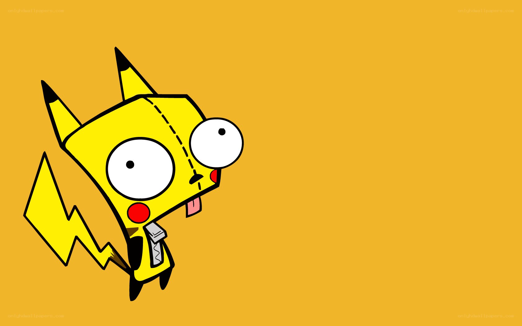 Zim as Pikachu character