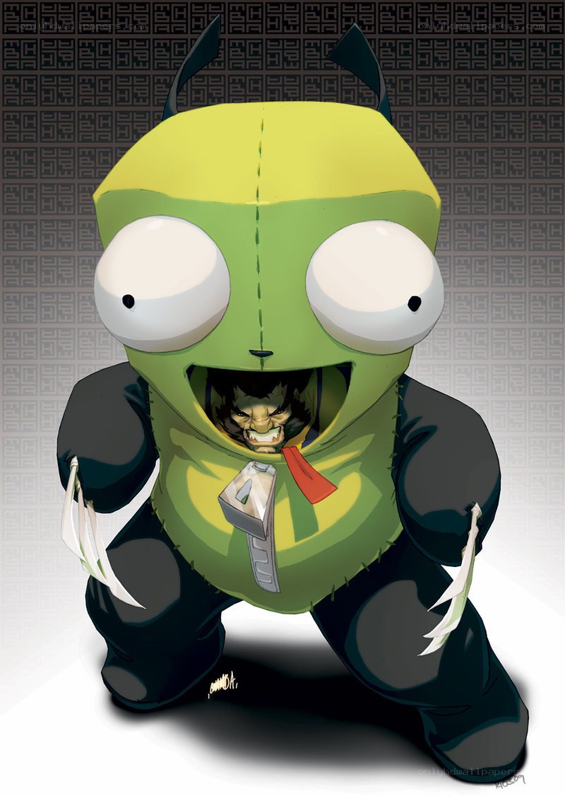 Zim in a costume