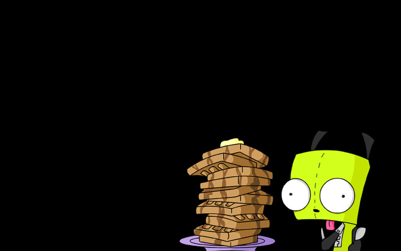 Zim with pancakes