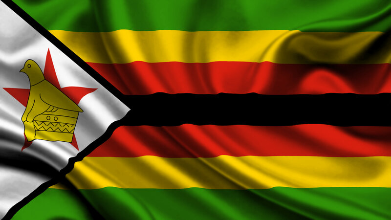 Zimbabwean and Zambian Flags