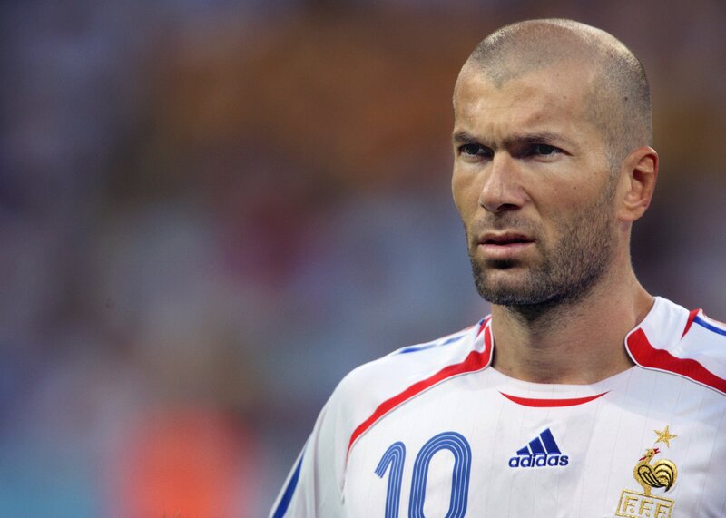Zinedine Zidane in France jersey