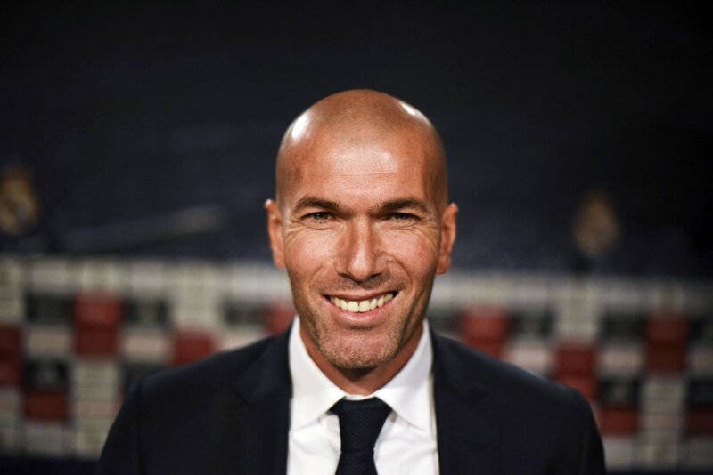 Zinedine Zidane smiling