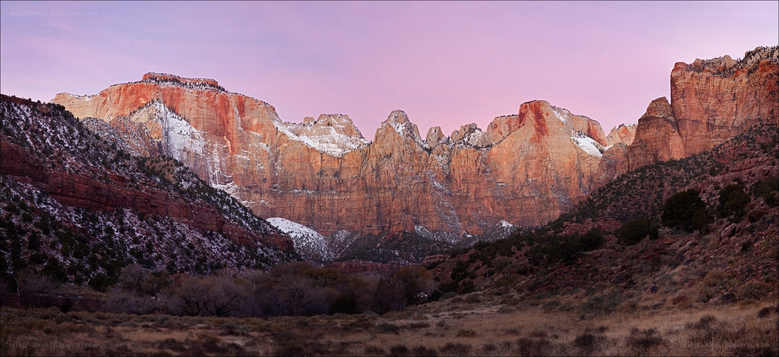 Zion Canyon at dawn