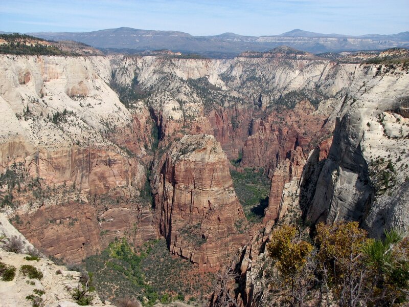 Zion Canyon Landscape — Brown, Dramatic, Afternoon, Photograph