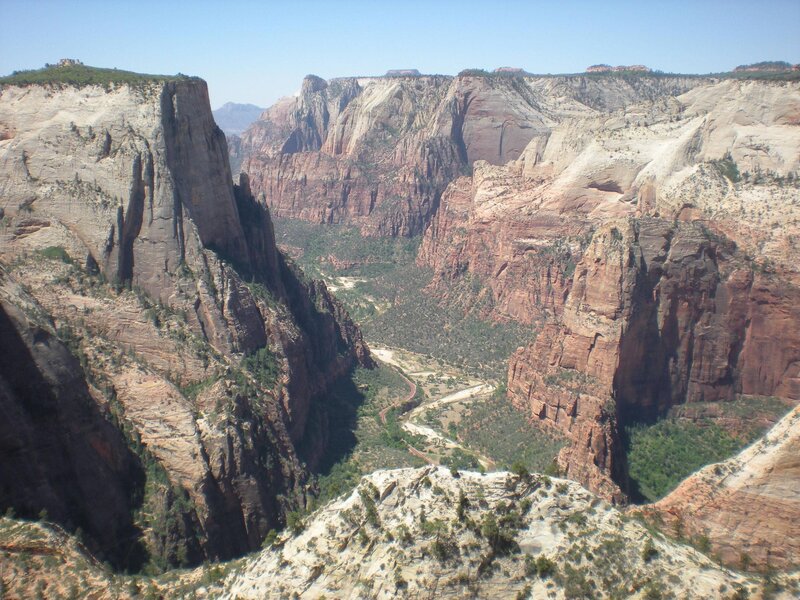Zion Canyon Landscape — Brown, Dramatic, Afternoon