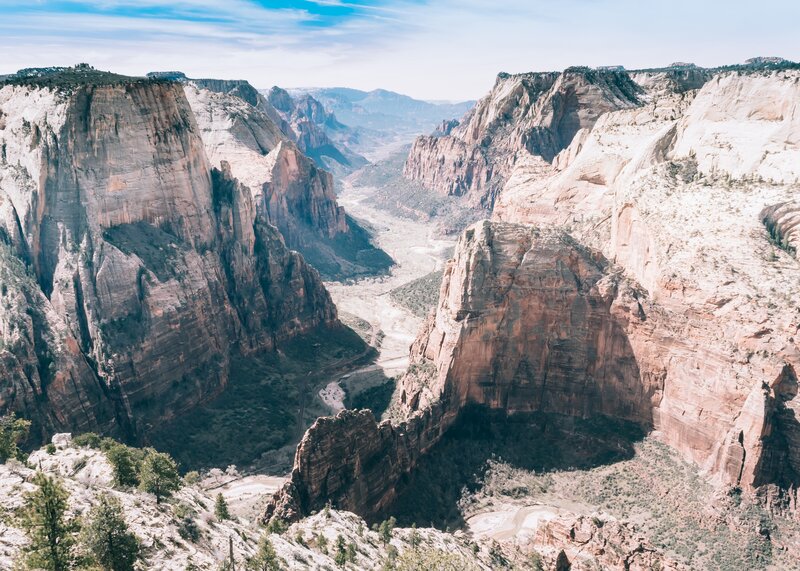 Zion Canyon Landscape — Brown, Serene, Afternoon, Photograph