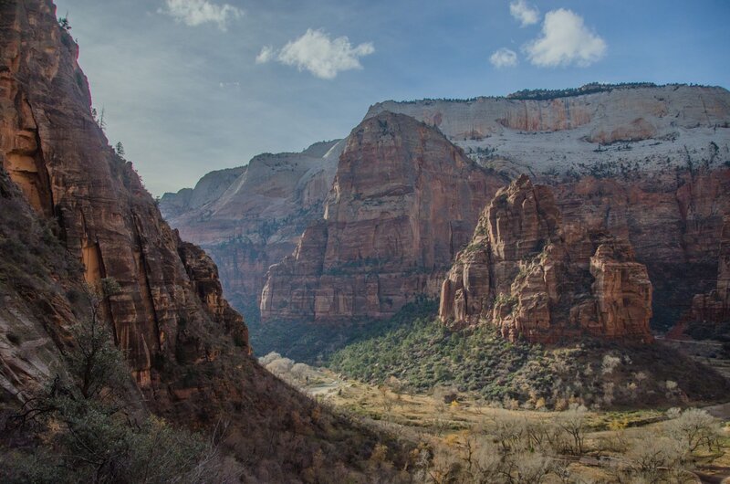 Zion Canyon Landscape — Brown, Serene