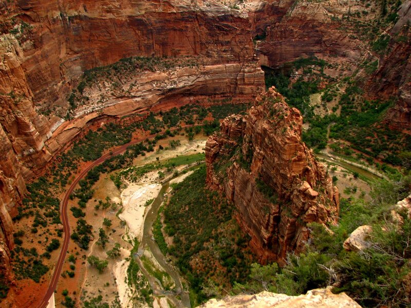 Zion Canyon Landscape — Red, Dramatic