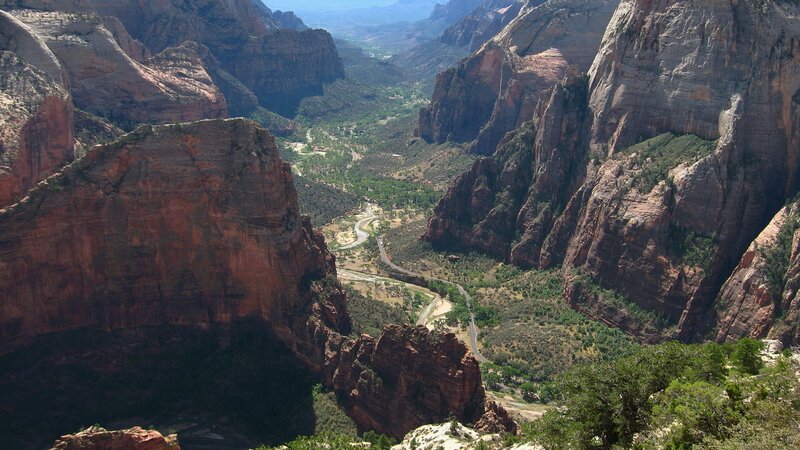 Zion Canyon Landscape — Red