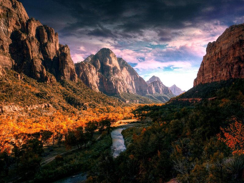 Zion National Park Canyon — Orange