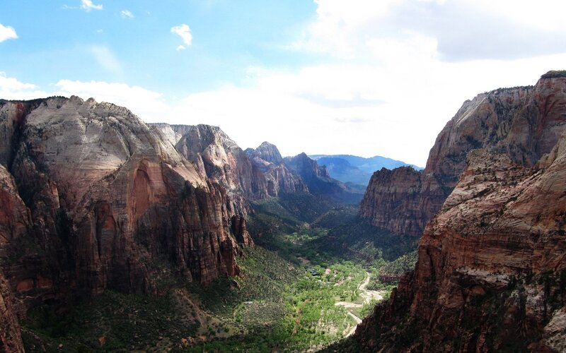 Zion National Park canyon view