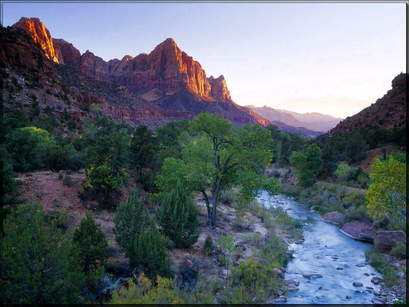 Zion National Park Landscape — Red