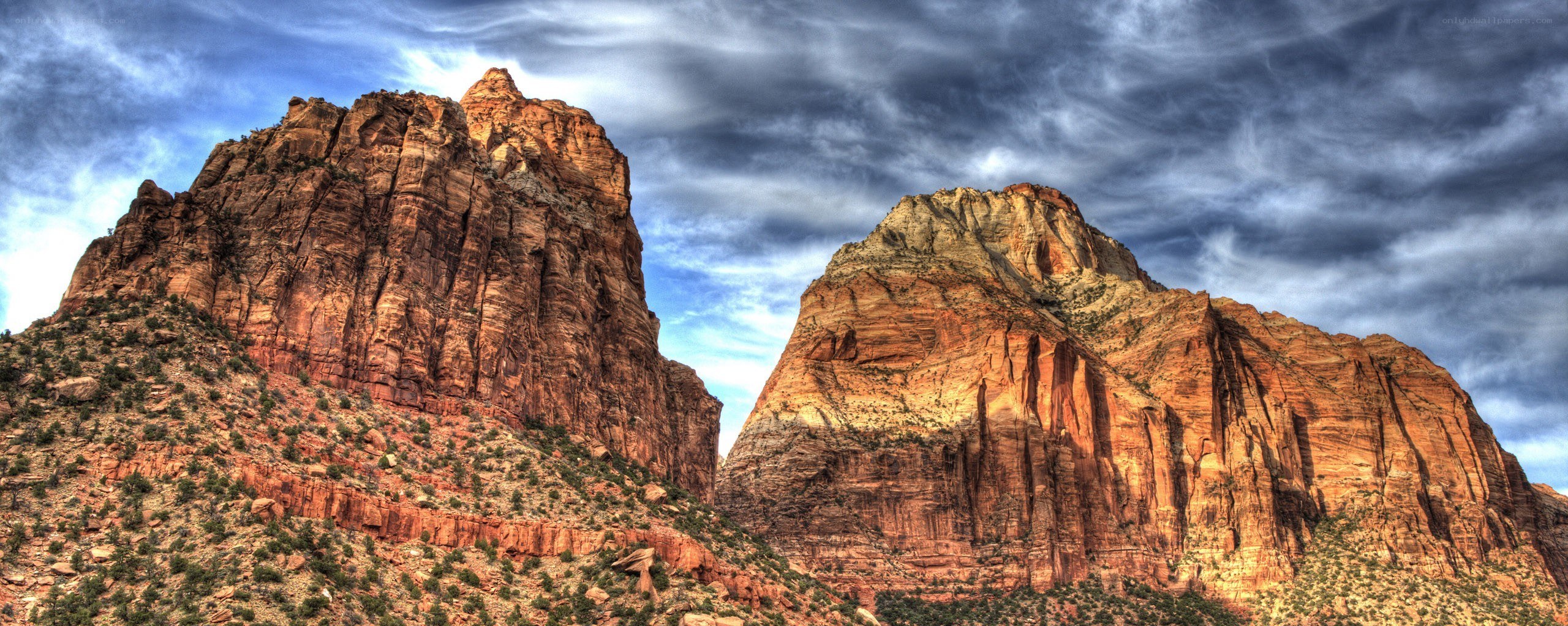Zion National Park rock formations