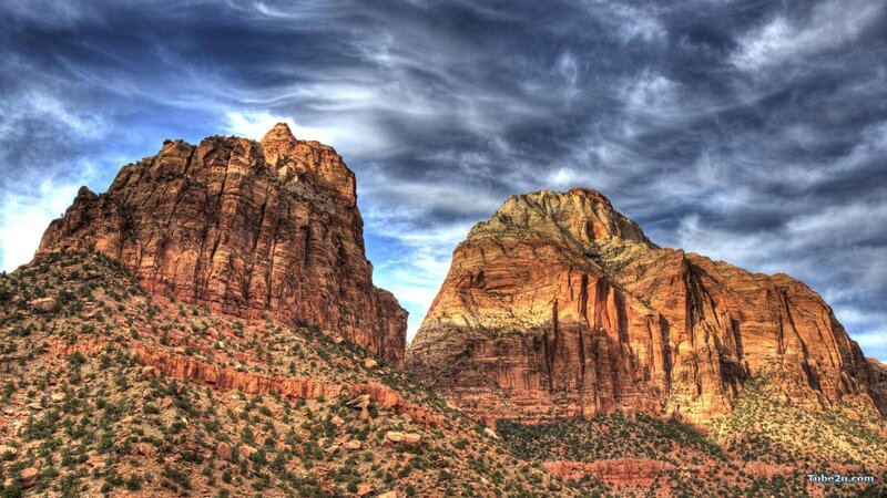 Zion National Park rock formations
