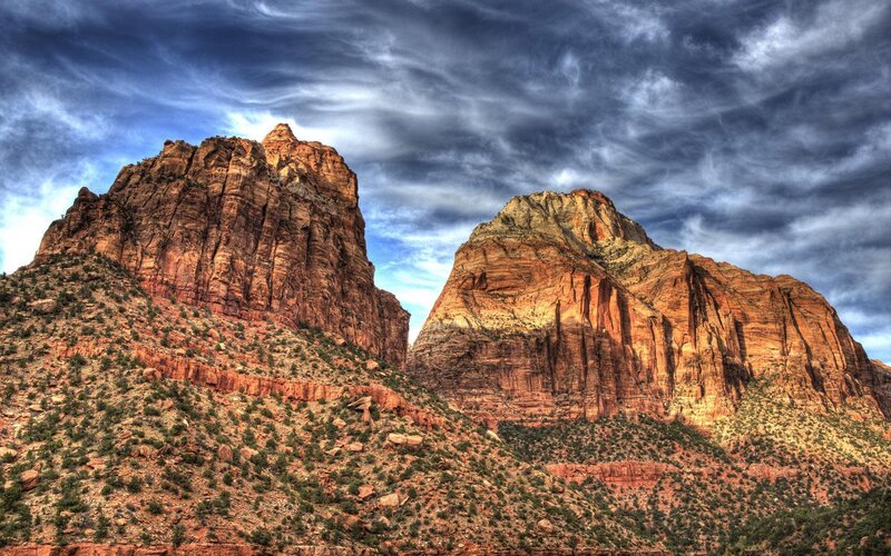 Zion National Park rock formations