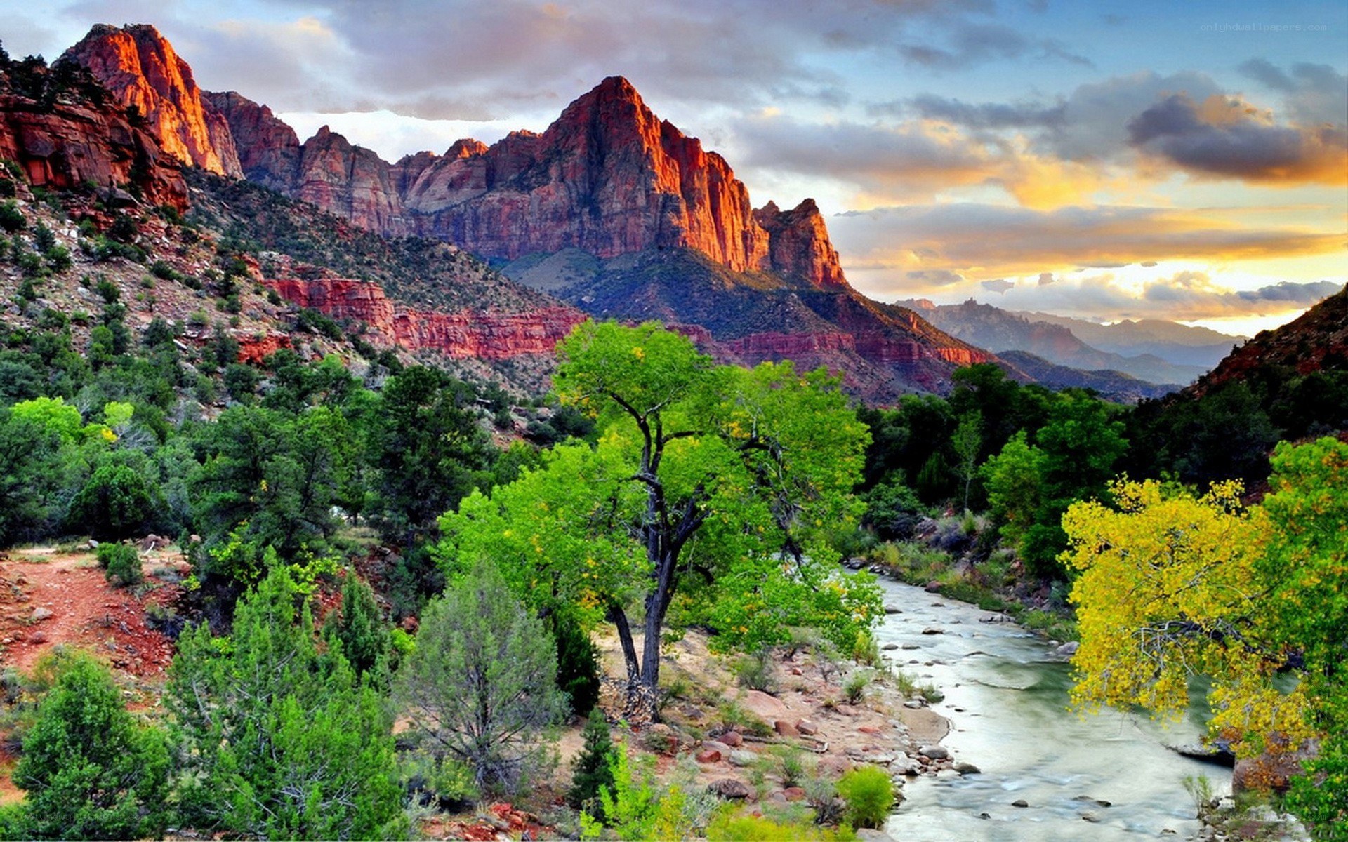 Zion National Park sunset