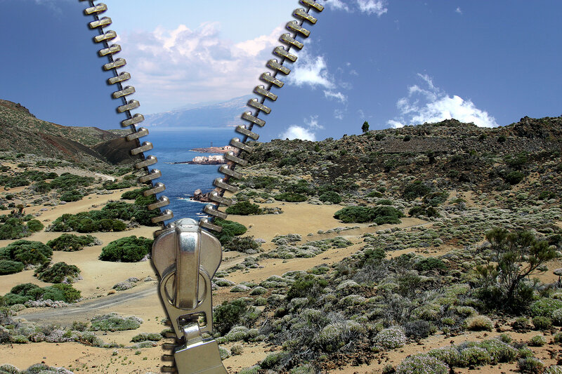 Zipper Opening to Landscape
