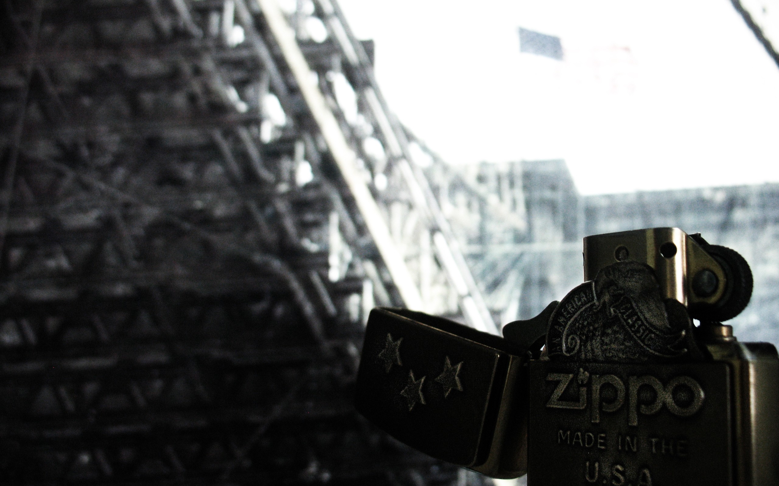 Zippo lighter with Eiffel Tower