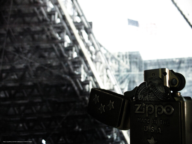 Zippo lighter with Eiffel Tower