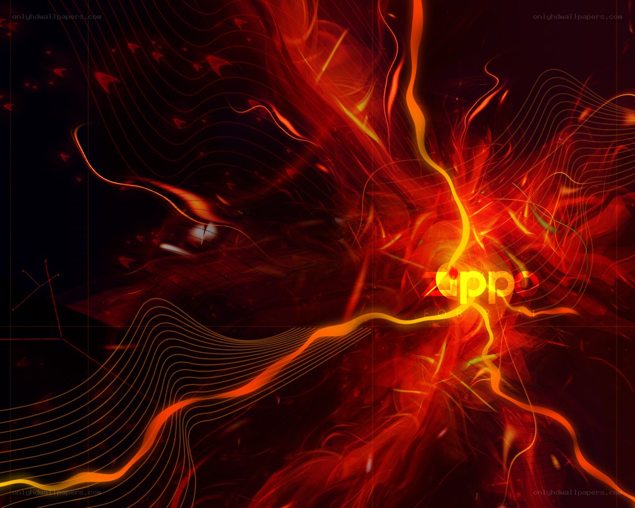 Zippo logo with fiery design