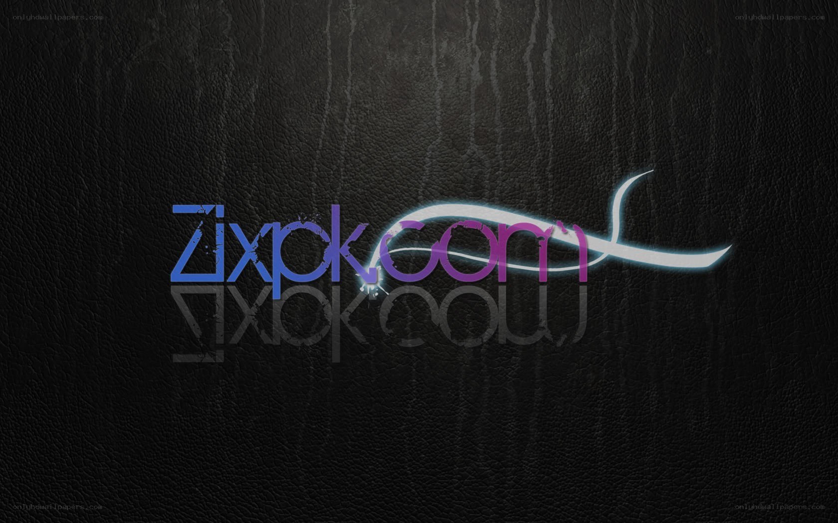 Zixpk.com logo on leather