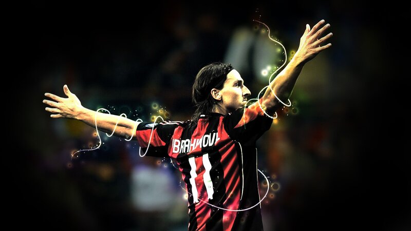 Zlatan Ibrahimović celebrates