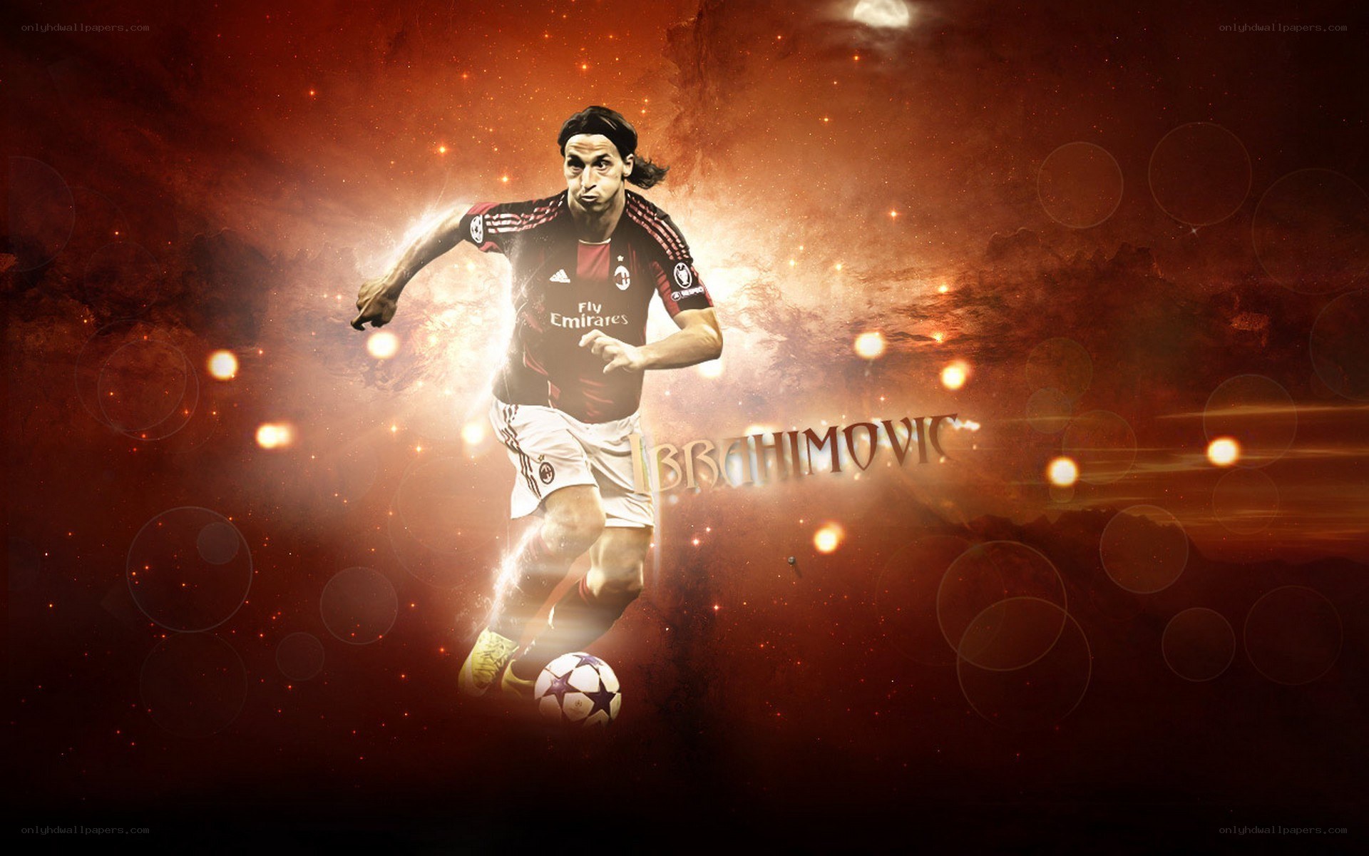 Zlatan Ibrahimovic in action