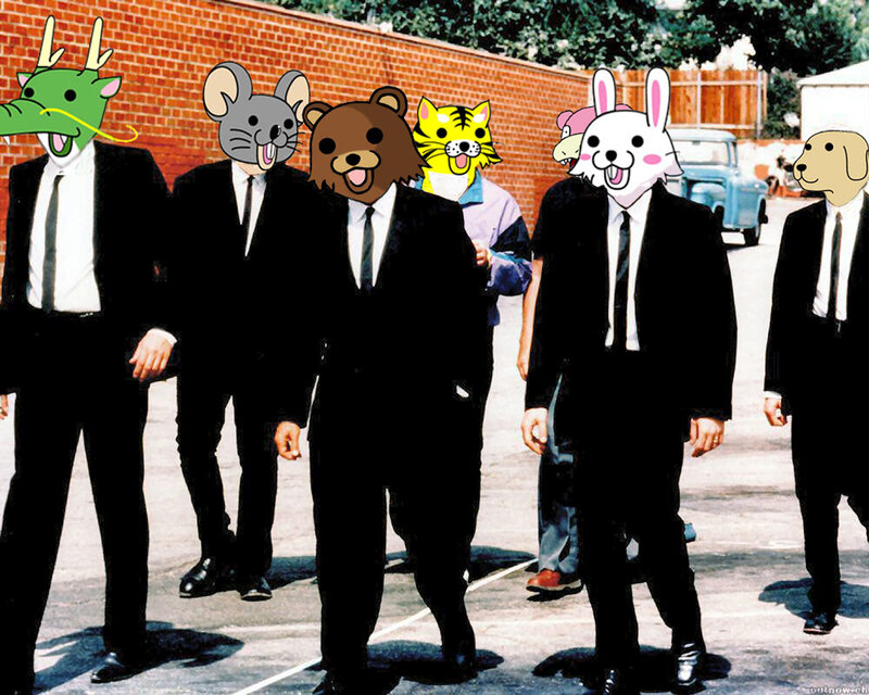 zodiac animals in suits