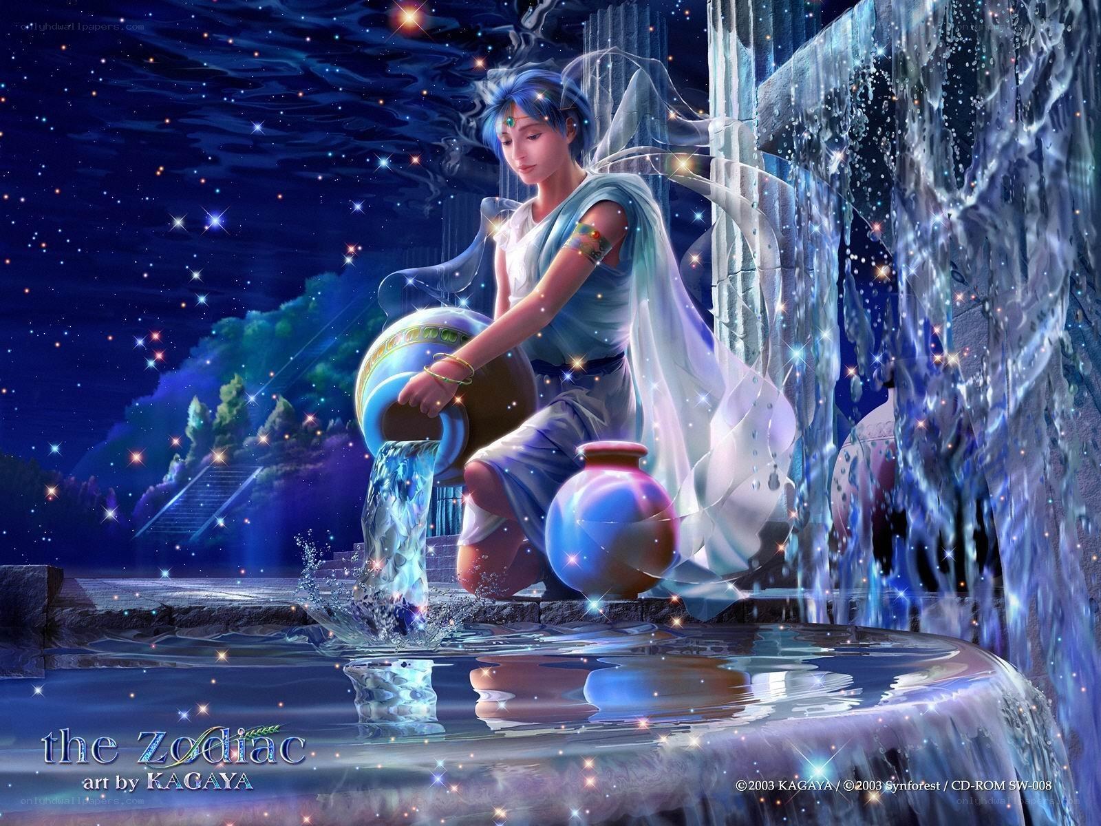 Zodiac Aquarius Art