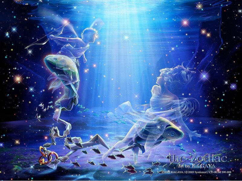 Zodiac Pisces Underwater Art