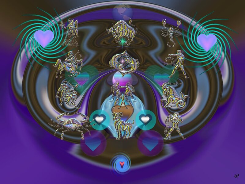 Zodiac Signs in Digital Art