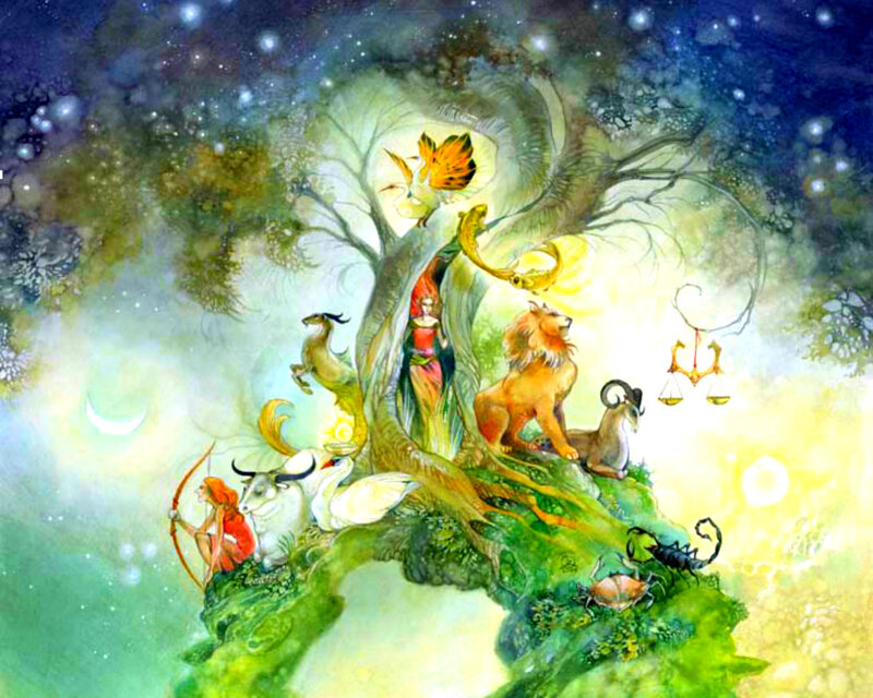 Zodiac Signs on Tree
