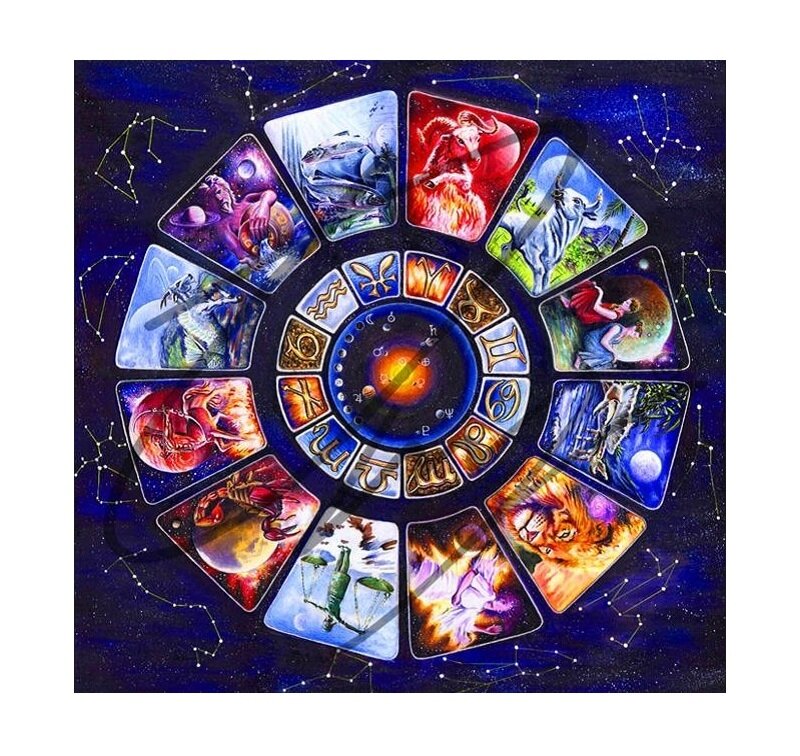 Zodiac Wheel Illustration