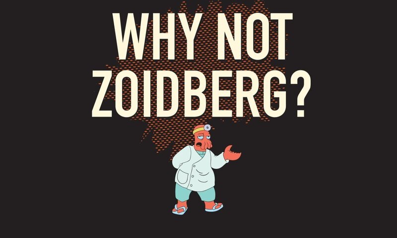 Zoidberg Character — Black, Humorous, Anime, Text
