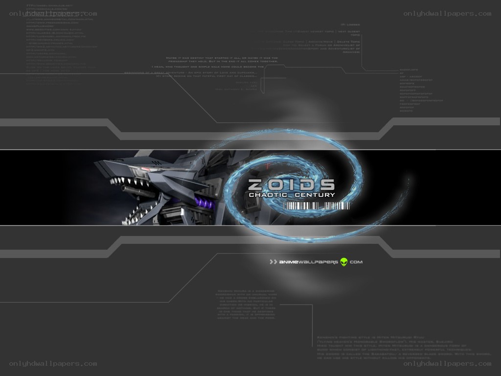 Zoids Chaotic Century title screen