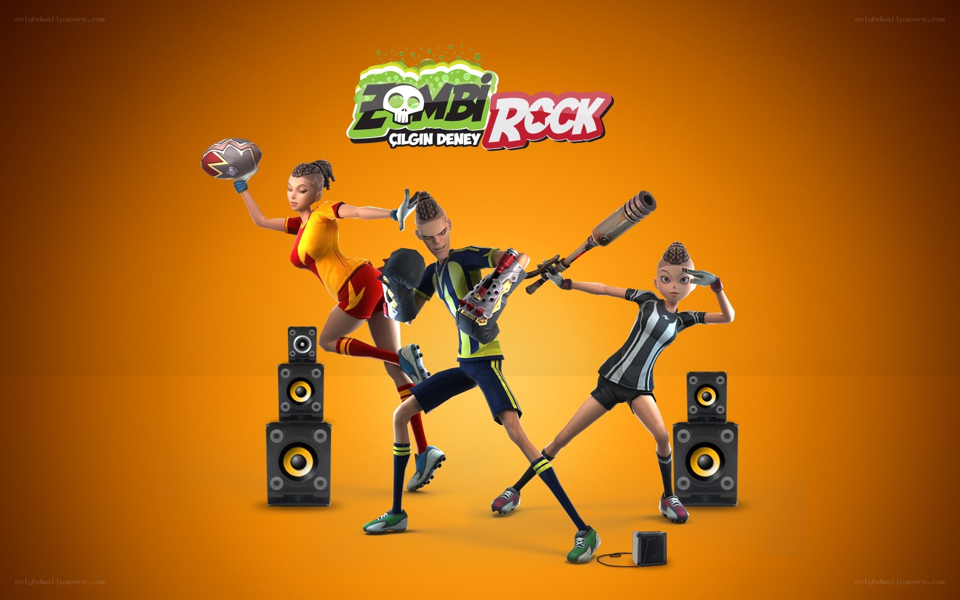 Zombi Rock characters in action