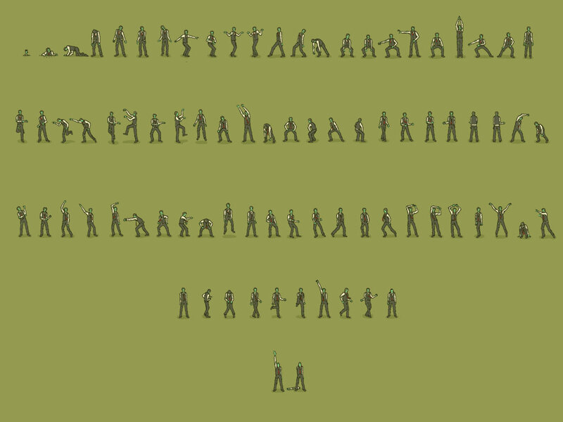 Zombie animation sequence