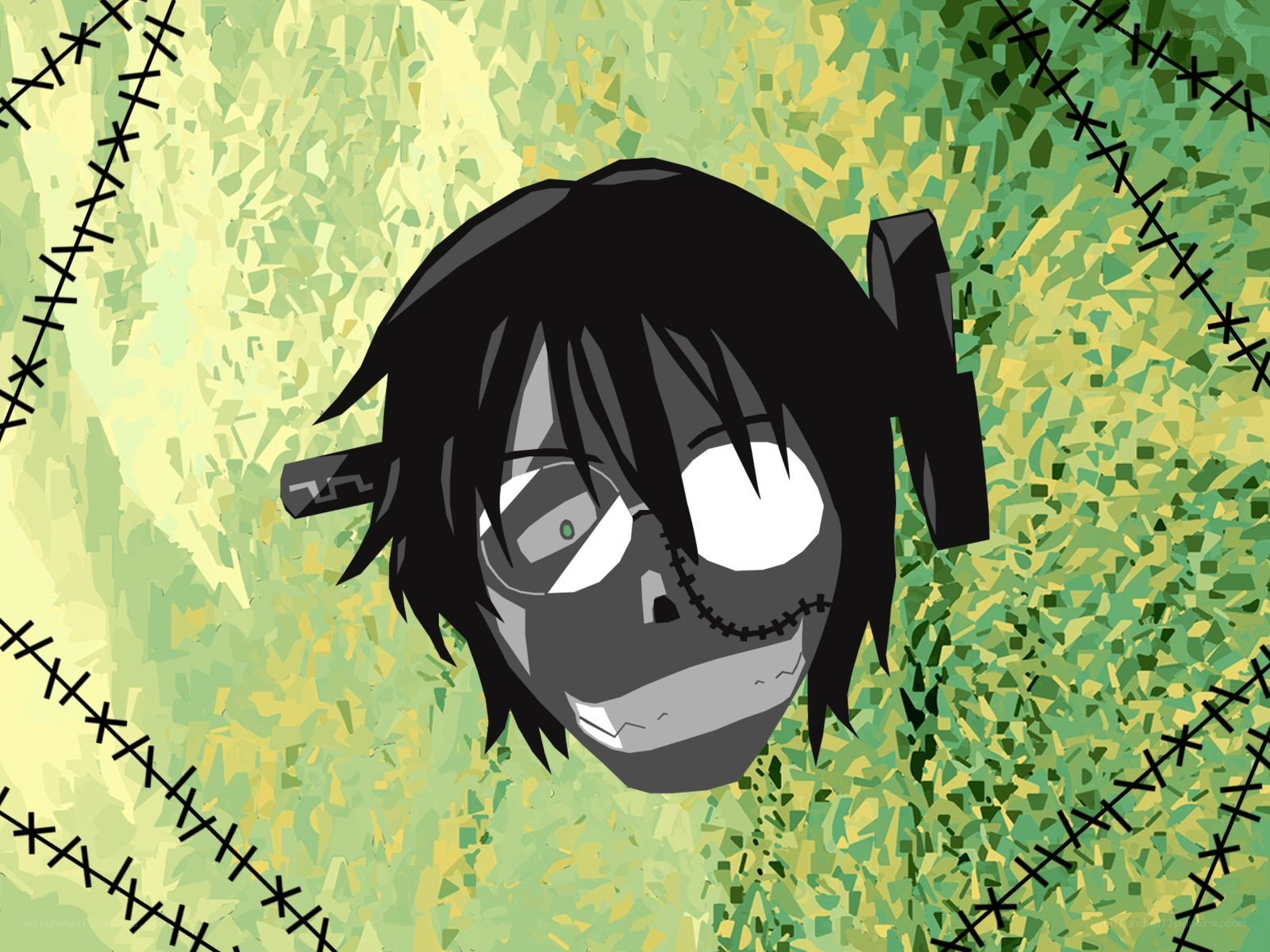 zombie anime character head