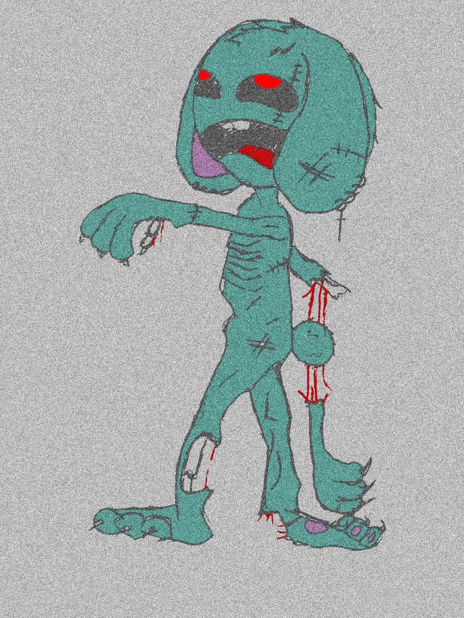 zombie cartoon character