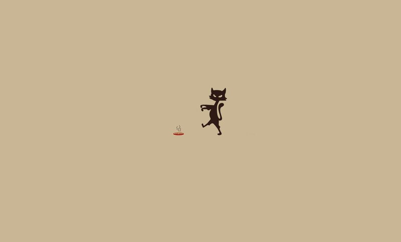 zombie cat chasing pizza
