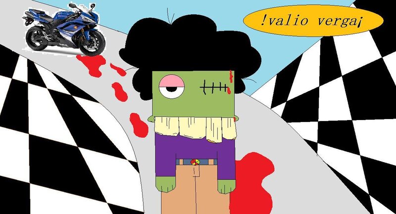 Zombie Character on Road