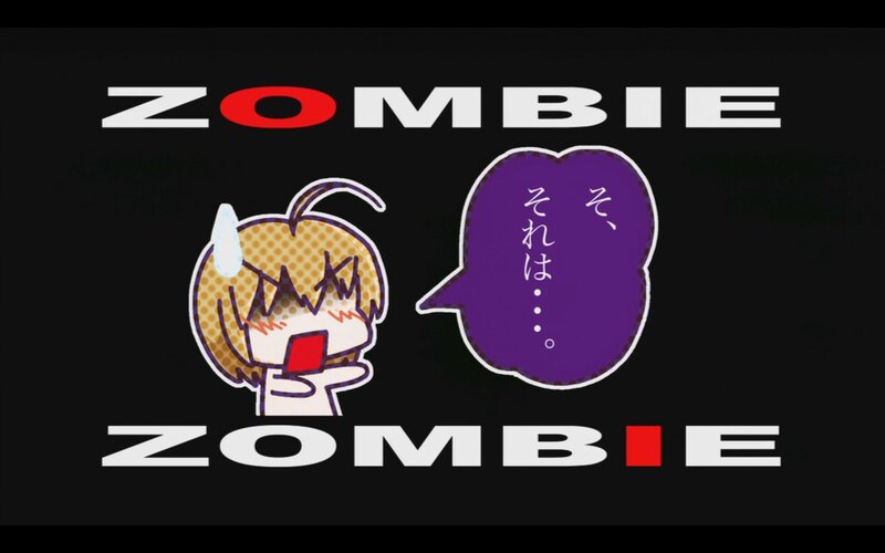 Zombie character with speech bubble