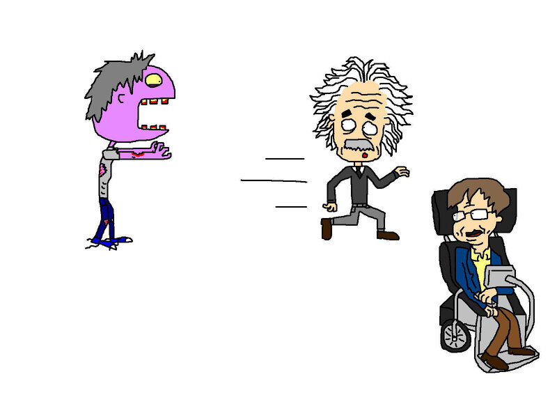 Zombie Chasing Einstein
