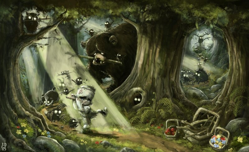 Zombie Child in Forest