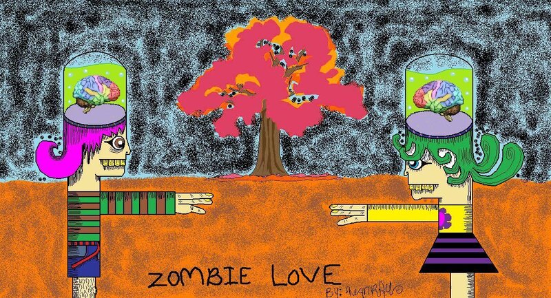 Zombie Couple in Field