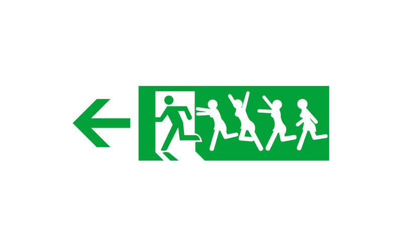 Zombie Evacuation Sign