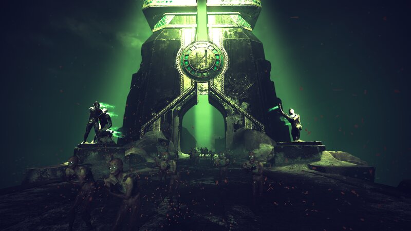 Zombie Figures in Ruin