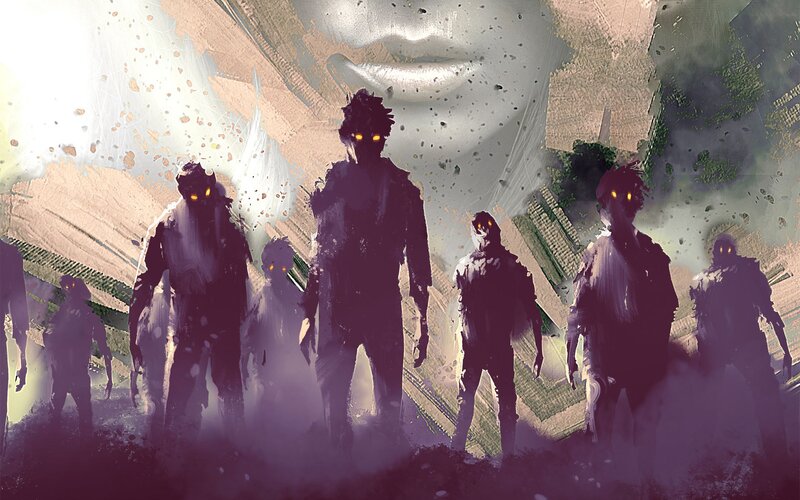 Zombie Figures Walking