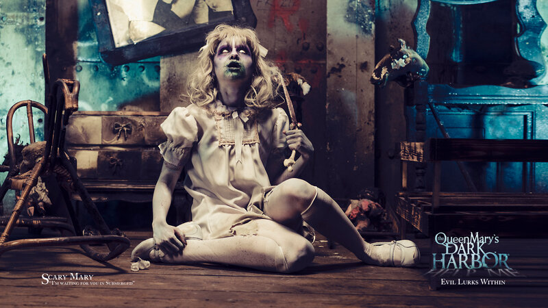 Zombie Girl Holding Bone